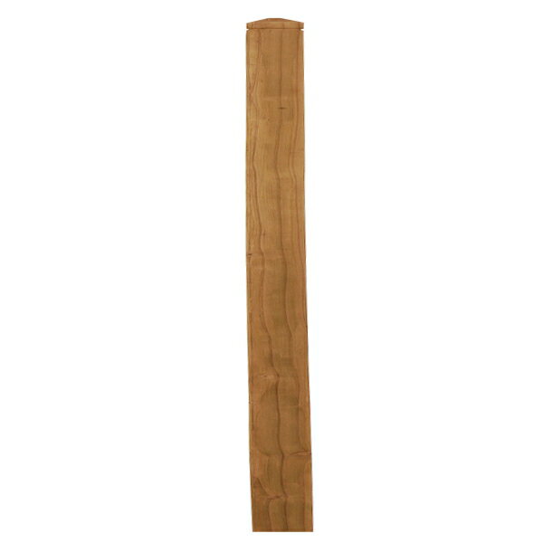 ラティス用飾付柱　ナチュラル60角×210cm
