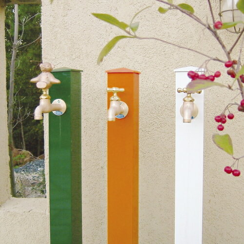 【水栓柱】 カラーアルミ立水栓 【全国送料無料】【D-1】