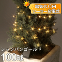 ソーラーイルミネーション/ストレートライト シャンパンゴールド100球/コントローラー付き/LED ゴールド/クリスマス/イルミネーション/LEDイルミネーション/ソーラーライト/タカショー/あす楽対応/あす楽_土曜営業/RCP/02P12Oct14/【HLS_DU】