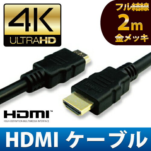 【メール便送料無料】高品質 3D対応 HDMI ケーブル 2m (200cm) ハイスピー…...:hanwha:10000458