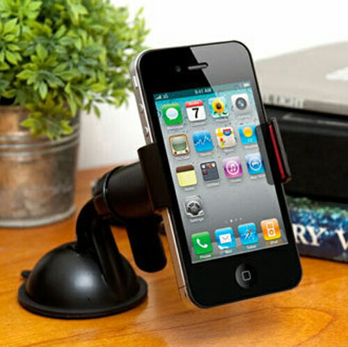 exomount 360度回転可能なスマートフォンホルダー　iPhone / GALAXY / Xperiaなどのスマートフォンや携帯電話を簡単固定！　ゲル素材吸盤採用！　[EXOGEAR][車載スタンド][DASH CRAB]