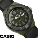 【あす楽】チプカシ 腕時計 アナログ CASIO カシオ チープカシオ メンズ MRW-200HB-3B ナイロンベルト ミリタリーウォッチ 激安 ブランド ダイバーズ風ウォッチ カジュアル 父の日 WATCH うでどけい とけい TOKEI
