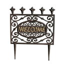 【東洋石創】ガーデンスティック【WELCOME】【W39.0×D2.0×H48.0】【85248】ガーデンデコレーション プラントアイテム ガーデニングオーナメント 園芸 雑貨