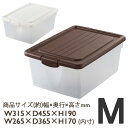 【サンイデア】多目的 収納ケース ハコス【M】【A4版サイズ】シボ加工(スリガラス調)小物収納【haco's】