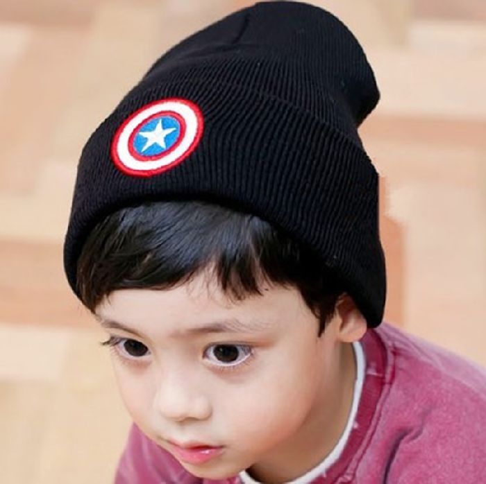  冬小物 子供ニット帽 シンプルニット帽 ワッペン スター 星 子供用帽子 ニット帽 キッズ 帽子 ...:happydreamshop:10002406