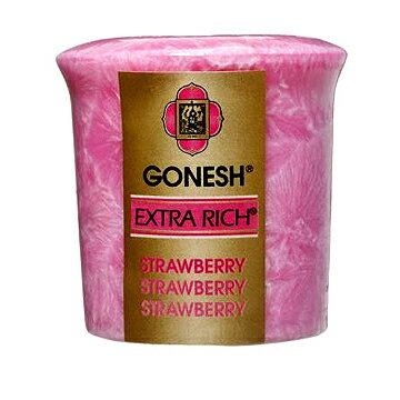 【メール便不可！】ガネッシュボーティブキャンドル（ストロベリー)/GONESH VOTIVE CANDLES（STRAWBERRRY)/蝋燭/ろうそく/アメリカ雑貨/アロマ/お香は専門店でどうぞ！