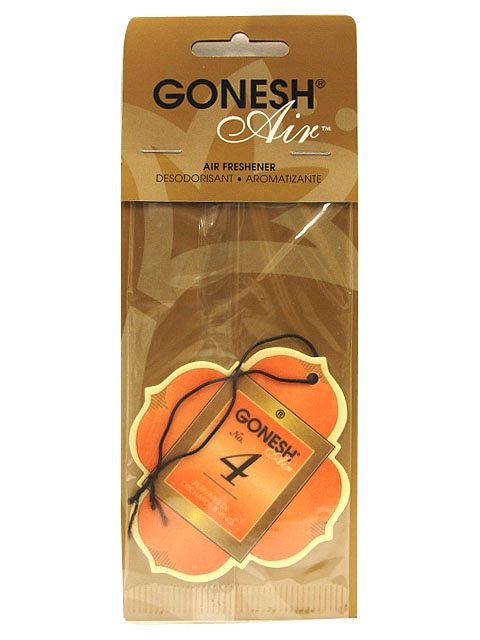 【メール便選択で送料84円！】GONESHガネッシュエアーフレッシュナー ペーパータイプ/No.4/アメリカンインセンス/アメリカ雑貨/アロマ/お香は専門店でどうぞ！★フルーティーで甘くキュートな香りのエアーフレッシュナーです★