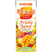 カゴメ　野菜生活100　フルーティサラダ　200ml　24本入り1日分のビタミンCがマンゴー味でおいしくとれる