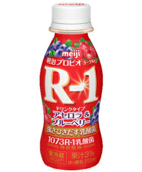 明治R-1ヨーグルト　ドリンクアセロラ＆ブルーベリー　112ml　24本入...:haradanyuhan:10000393