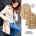 ベーシックトレンチコート・スプリングコート・レディ