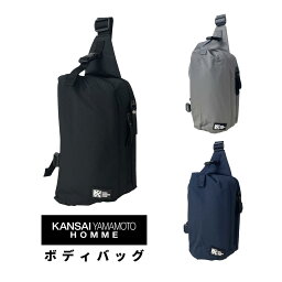 KANSAI YAMAMOTO HOMME カンサイヤマモトオム ボディバッグ 肩掛けかばん 斜め掛けかばん 通勤 仕事 ビジネス ポケット メンズ レディース ユニセックス 男女兼用 はっ水 撥水 撥水加工 止水加工 シンプル 00570 山本寛斎