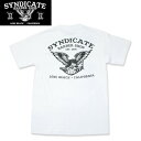 SYNDICATE BARBER SHOP シンジケートバーバーショップ Eagle Tシャツ バックプリント ホワイト