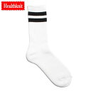 Healthknit ヘルスニット 2本ライン クルーソック...