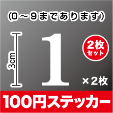 明朝体 数字 ステッカー【豊富なカラー10色】 シール アウトドア 防水 耐水 車 バイク ヘルメッ...:haru-sign:10001972