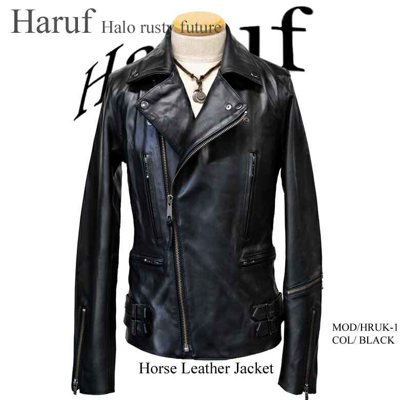 レザージャケット メンズ 本革 革ジャン ダブル ライダース ライダースジャケット メンズ…...:haruf-leather:10000929