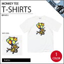 【KIDS】モンキー キッズTシャツ・全1色 / フィッシュ オフィシャル / オーガニックコットン / 半袖 子供服 / プリントTシャツ お猿さん 風船 バンドT / MONKEY NATURAL KIDS T-SHIRTS【PHISH】【TOPS】