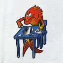 フィッシュ ポロック キッズ アート&クラフト ユース ホワイト Tシャツ / PHISH オフィシャル / 魚T バンドT ロック フェス ベビー キッズ 子供服 トップス 半袖 バックプリント / POLLOCK KIDS ART & CRAFTS YOUTH WHITE T-SHIRTS