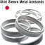 【4/30全品ポイント10倍！】Shirt Sleeve Metal Armbands スプリング式のアームバンド（シルバー＆丸細シルバー）日本製SWC80カーボン［HATCHIBRAFOR/sp1809ss］アームバンド袖 ワイシャツ袖丈調整 メンズ レデイース おしゃれ 送料無料