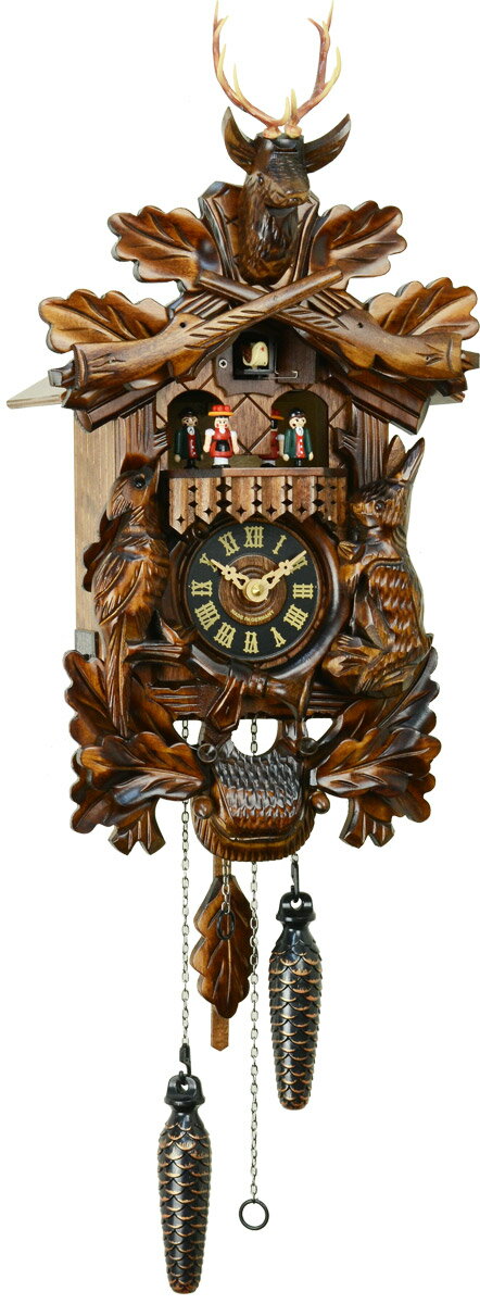 【送料無料】クォーツ式「ドイツ森の時計」カッコー時計（鳩時計）　733QMT