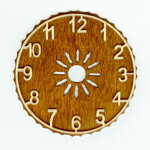 クォーツ式ドイツ鳩時計　アラビア数字文字盤変更