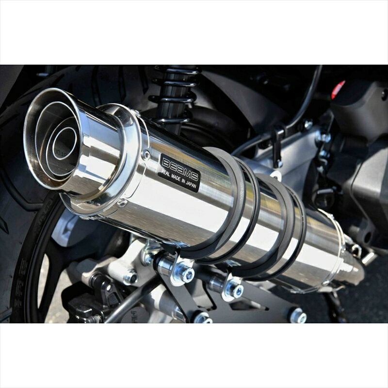 バイクパーツBEAMS MOTOR COMPANY(ビームスモーターカンパニー) R-EVO2 ステンレスサイレンサー G1014-54-0084582285348436PCX125 23-25 8BJ-JK05
