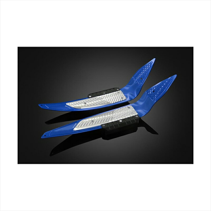バイクパーツBIKERS(バイカーズ) フットプレート ブルー/シルバー H0296-BLU-SLV4550255600815PCX/PCX150 14-17