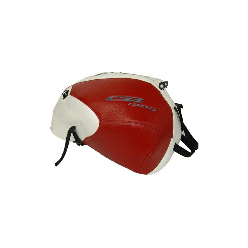 バイクパーツ バグスター タンクカバー ホワイト/レッド1467A 4547424343772CB1300SF/SB 03-21 SP 19-21