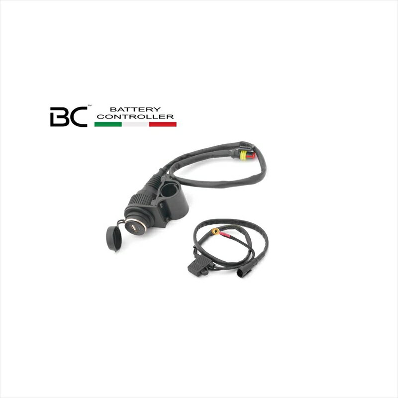 バイクパーツ 電子機器類ビーシーバッテリー シガーソケット電源アダプターキット BC-710-P12USB 8059070587159+USB 12V