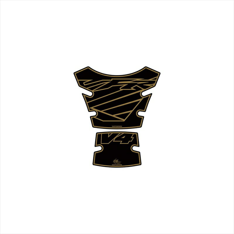 バイクパーツ 外装モトグラフィックス タンクパッド BLK/GLD MT-TH022KA 4580041215770VFR800 98-12