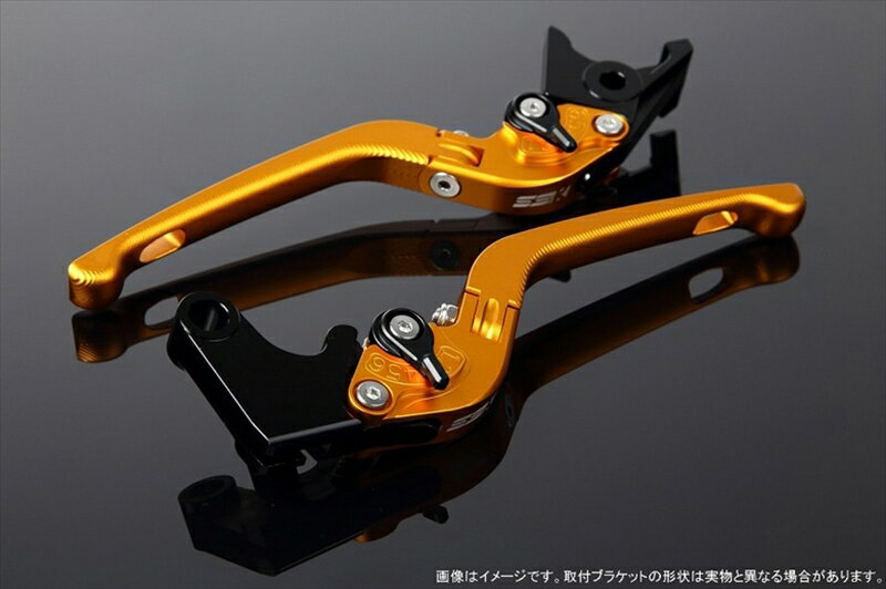 バイクパーツ ハンドルエスエスケイ スピードラ アジャストレバー 3D可倒式 Mゴールド/Mブラック CBR1000RR 17-LVDM016GD-BK 4589995200528