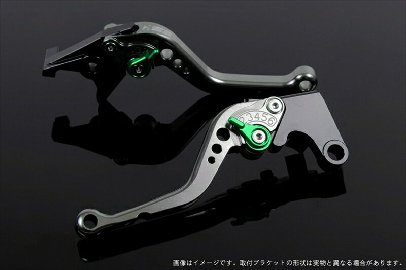 【5日前後で発送】バイクパーツ ハンドルエスエスケイ スピードラ アジャストレバー スタンダード ショート チタン/グリーン CB400SF Revo/SB NC42 ABS車-13HO0403890-GN 4589995452132