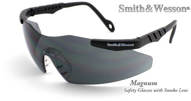 【在庫あり！】スミス&ウェッソン smith&wesson S&W サングラス Magnum ブラックフレーム/スモークレンズ SW152PCSi 3011674【シューティンググラス】【セフティグラス】【紫外線から目を守る！】