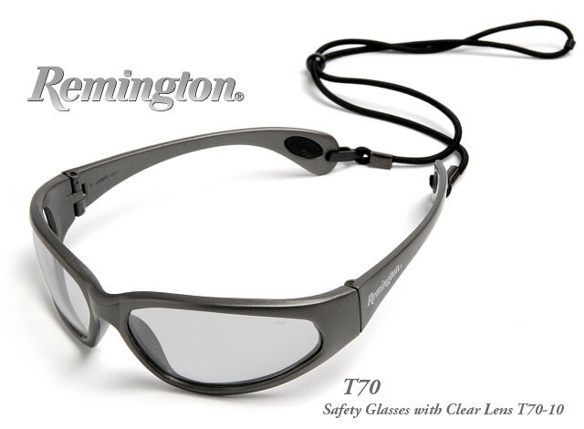 【在庫あり！】レミントン Remington サングラス T-70 グレーフレーム/クリアーレンズ T-70-10