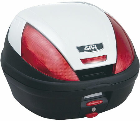 【GIVI】【ジビ】【バイク用】モノロックケース 汎用モノロックベース付き E370B906D ストップランプなし パールホワイト塗装【68047】【取寄品】【GIVI】【リアボックス】【カスタム】