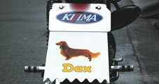 【KIJIMA】【キジマ】【バイク用】【DAX】フェンダーフラップ ホワイト NEW【206-9057】