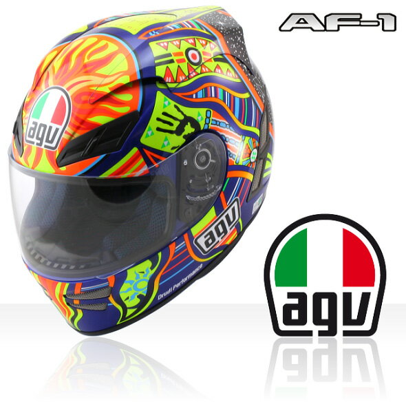 【Rossi Tシャツプレゼント！】【AGV】ヘルメット AF-1 バレンティーノ ロッシ Five Continents【送料無料！】【取寄品】【Valentino Rossi】