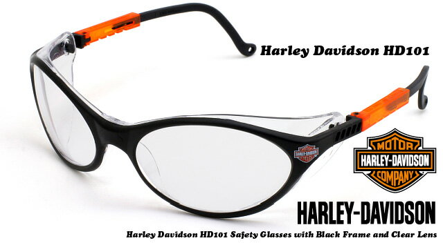 【在庫あり！】Harley Davidson(ハーレーダビッドソン)サングラス HD101 ブラックフレーム/クリアーレンズ