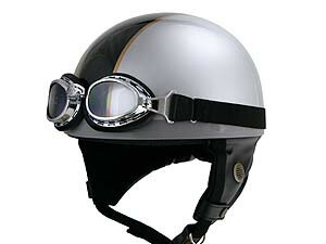 【LEAD】【リード工業】WB31 バートン ビンテージヘルメット/シルバー×ブラック【LEAD WB31-SVBK】【取寄品】【リード工業 ハーフヘルメット】