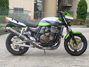 【テックサーフ】【マフラー】【バイク用】チタンEXタイプ2【カーボン】φ110 カワサキ ZRX1200【T20-KC15-0102】【送料無料！】