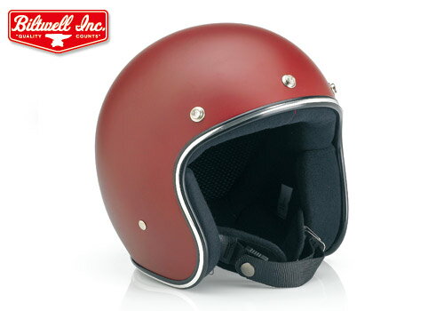 【装飾用ヘルメット】【公道使用不可】【EASYRIDERS】オープンフェイスヘルメット フラットペイント/Primer Red【BWI030】