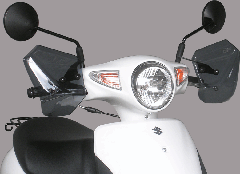 旭風防 ナックルバイザー HN-01 《スクーターシリーズ スズキ レッツ／レッツG（JBH-CA4AA） バイク用》