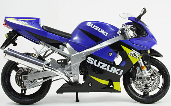 【在庫あり】【New Ray】【ニューレイ】【バイク】【オートバイ】1/12 スケールモデル GSX-R600/ブルー/組み立て済み【53853B】