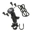 RAM MOUNT(ラムマウント)Xグリップ+U字クランプセット(標準アーム)オートバイ バーハンドル用【P067-9909】RAM-B-149Z-UN7U【スマホ マウント セット】