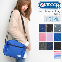 【4/25限定！抽選で最大100％ポイント還元★】ショルダーバッグ OUTDOOR PRODUCTS アウトドア プロダクツ レディース メンズ キッズ 斜めがけ 62319 軽量 男の子 女の子 <strong>マザーズバッグ</strong> ショルダー 通園 通学 ポーチ 旅行 おしゃれ かわいい 子供 カラフル 可愛い 3DS お菓子