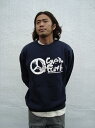波・富士山LOVE & PEACE(ラブアンドピース) 自然SWEATトレーナー
