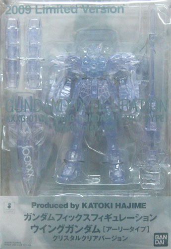 バンダイ GUMDAM FIX ガンダムフィックスフィギュレーション ウイングガンダム[アーリータイプ] クリスタルクリアバージョン 【キャラホビ2009限定版】