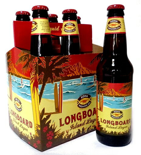 【Kona Beer】コナビール ロングボード ラガー 355ml 6本セット爽快感のある喉ごし、スムーズなビール。