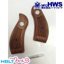 【Hartford HWS(ハートフォード)】木製グリップ Kフレーム/M19(サービスサイズ) 用(ラウンド チェッカー)/SW/Revolver/Kフレーム