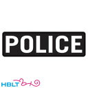 【MSM(ミルスペックモンキー)】パッチ POLICE 10X3(PVC)/MIL-SPEC MONKEY/ベルクロ/パッチ/ワッペン/サバゲ/装備/ポリス/警察