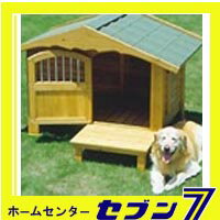 02)【送料無料！】屋外用木製犬舎アイリスオーヤマロッジ犬舎RK-950ブラウン